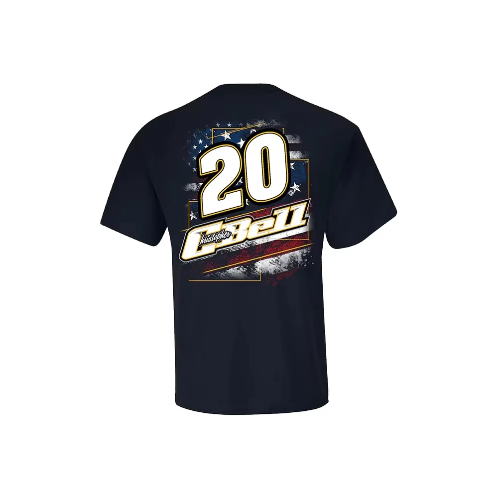 American Racing T-shirt Race Must-have Popular T-shirt Fan Must-have Men's Christopher Bell Joe Gibbs Racing Team Nascar