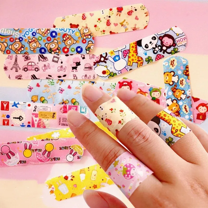 Cartoon Animal Pattern Waterproof Hemostasis Kids Band Aid Stickers Adhesive Bandage Wound Strips Plasters for Children