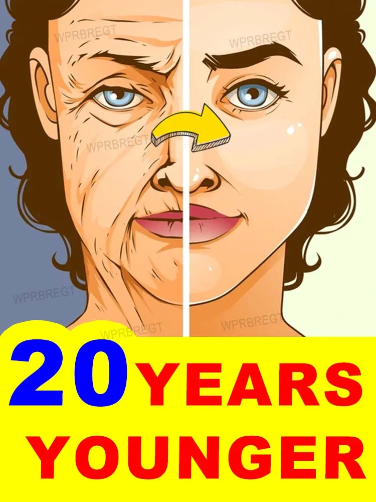 20 سنة أصغر سنًا، تظهر التجاعيد بنسبة 100%