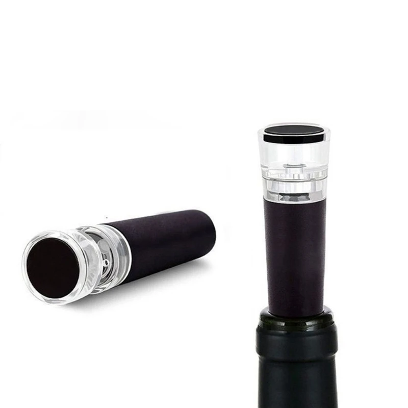F92B Leakpronation Wine Bottle Silerer Shilecone Bottle Stoppers со встроенным вакуумом