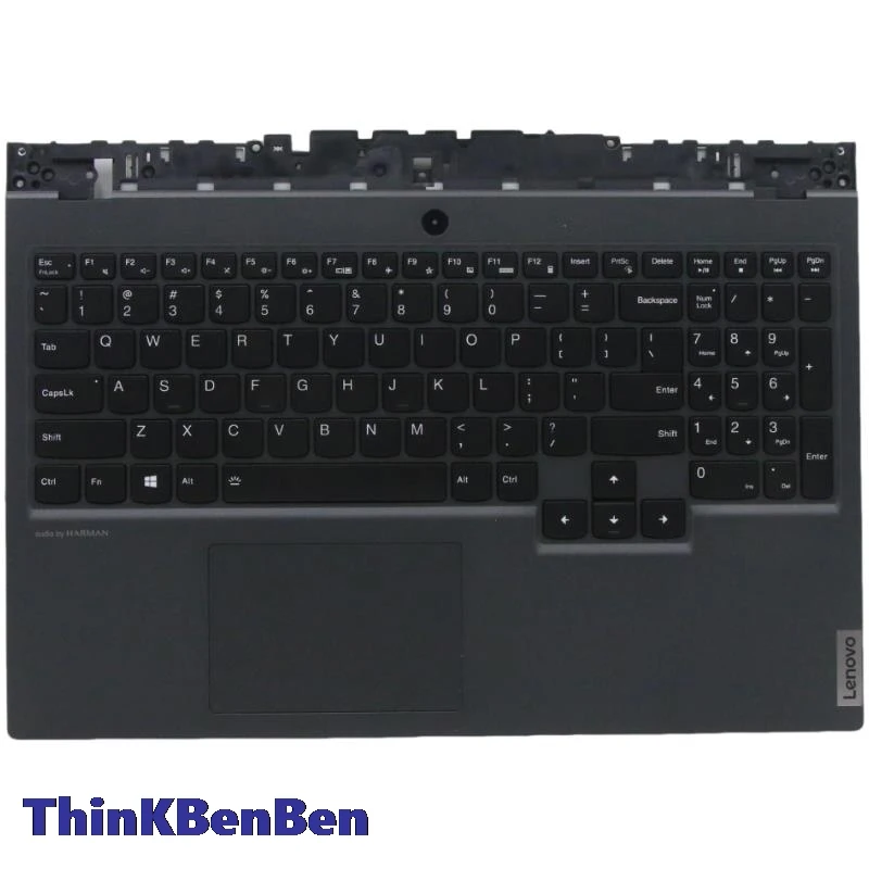 US English Black Keyboard Upper Case Palmrest Shell Cover For Lenovo Legion 5 15IMH05 15ARH05 H Y7000 R7000 2020 5CB0Z27669