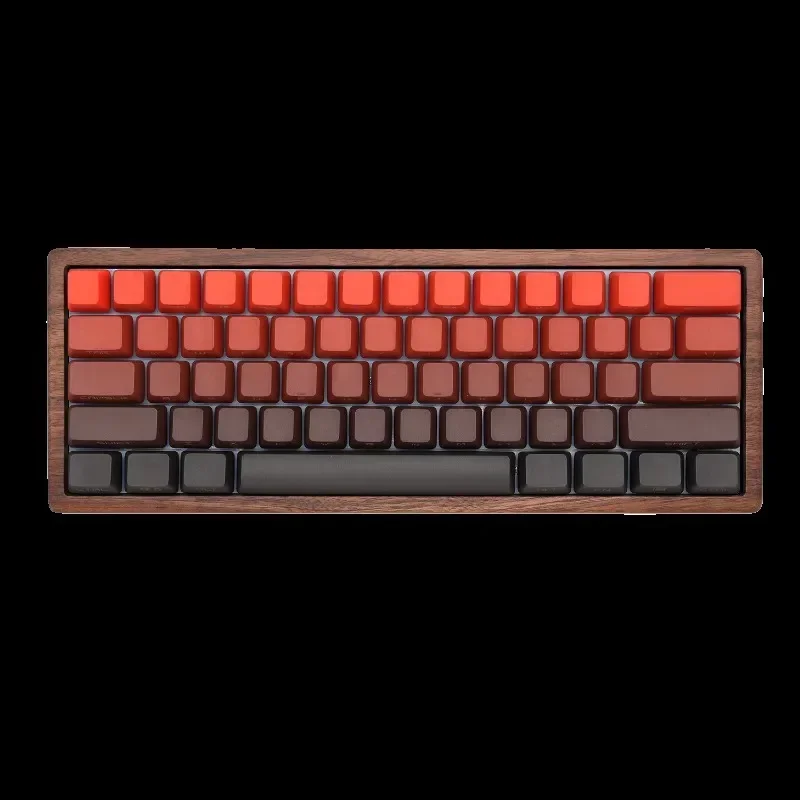 

GH60 ореховая клавиатура, изготовленная на заказ беспроводная трехрежимная клавиатура из цельного дерева, 60% механическая клавиатура, Bluetooth/2,4 г, RGB-клавиатура Teclado Mecanico
