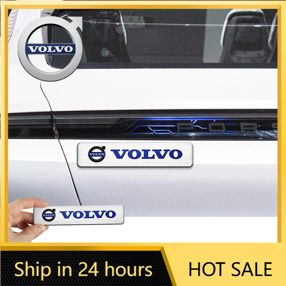 

2026 Новинка для эмблем Volvo, 1 шт., алюминиевые наклейки на кузов автомобиля, значок багажника, внешняя декоративная наклейка для Volvo R Design C30 C40 C5