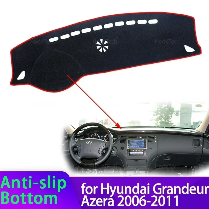 Für Hyundai Grandeur Azera 2006 2007 2008 2009 2010 2011 Hohe Qualität Dashboard Matte Dashmat Abdeckung Pad Sonnenschirm Teppich Zubehör