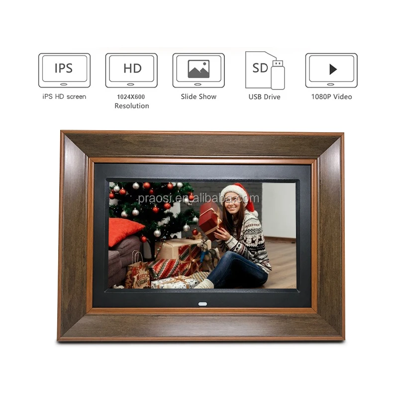 Pros 14 Inch HD Digital Photo Frame MP3 MP4 Electronic Picture Frame Remote Control  Music USB SD Card Advertising Players