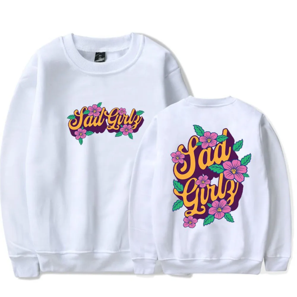 

Junior H SADGIRLZ Floral Long Sleeve Crewneck Sweatshirt - Unisex Winter Streetwear