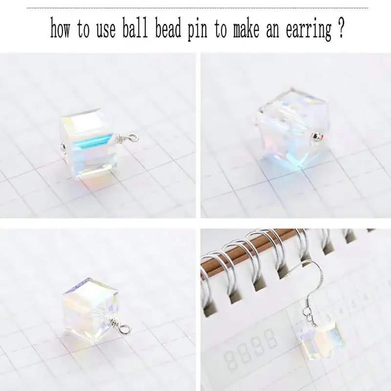 25 مللي متر 925 فضة الكرة رئيس دبابيس Findings بها بنفسك النتائج مجوهرات القرط صنع الخرز موصل صنع المجوهرات دبابيس الرأس 10 قطعة/الحزمة #5