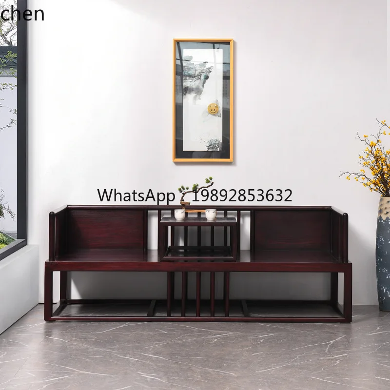 YFY  Solid Wood Winter and Summer Dual-use Luohan Couch Living Room New Chinese Style Blood  Sitting and Lying Dual-use Sofa Bed