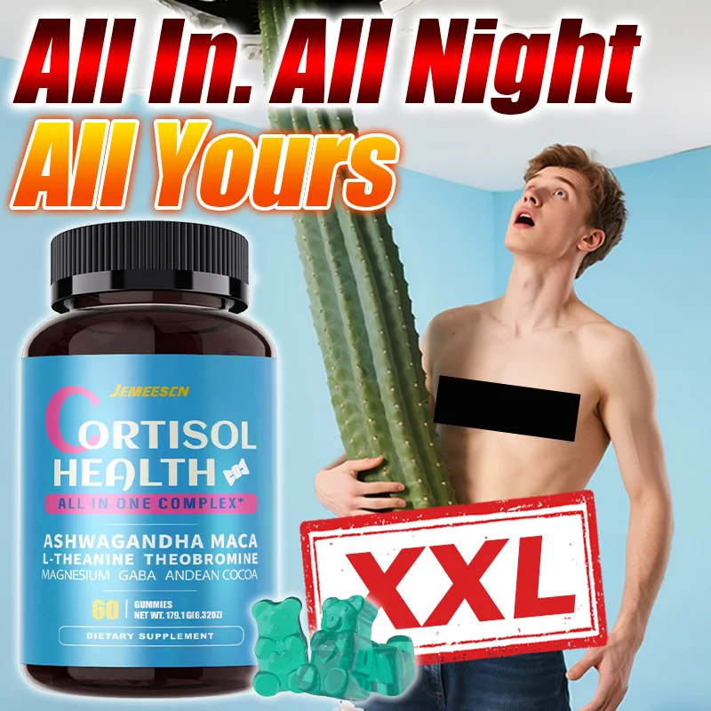 

Cortisol Gummies With Ashwagandha,Maca Root,Relieve Stress And Help You Sleep Soundly,Support Men Health