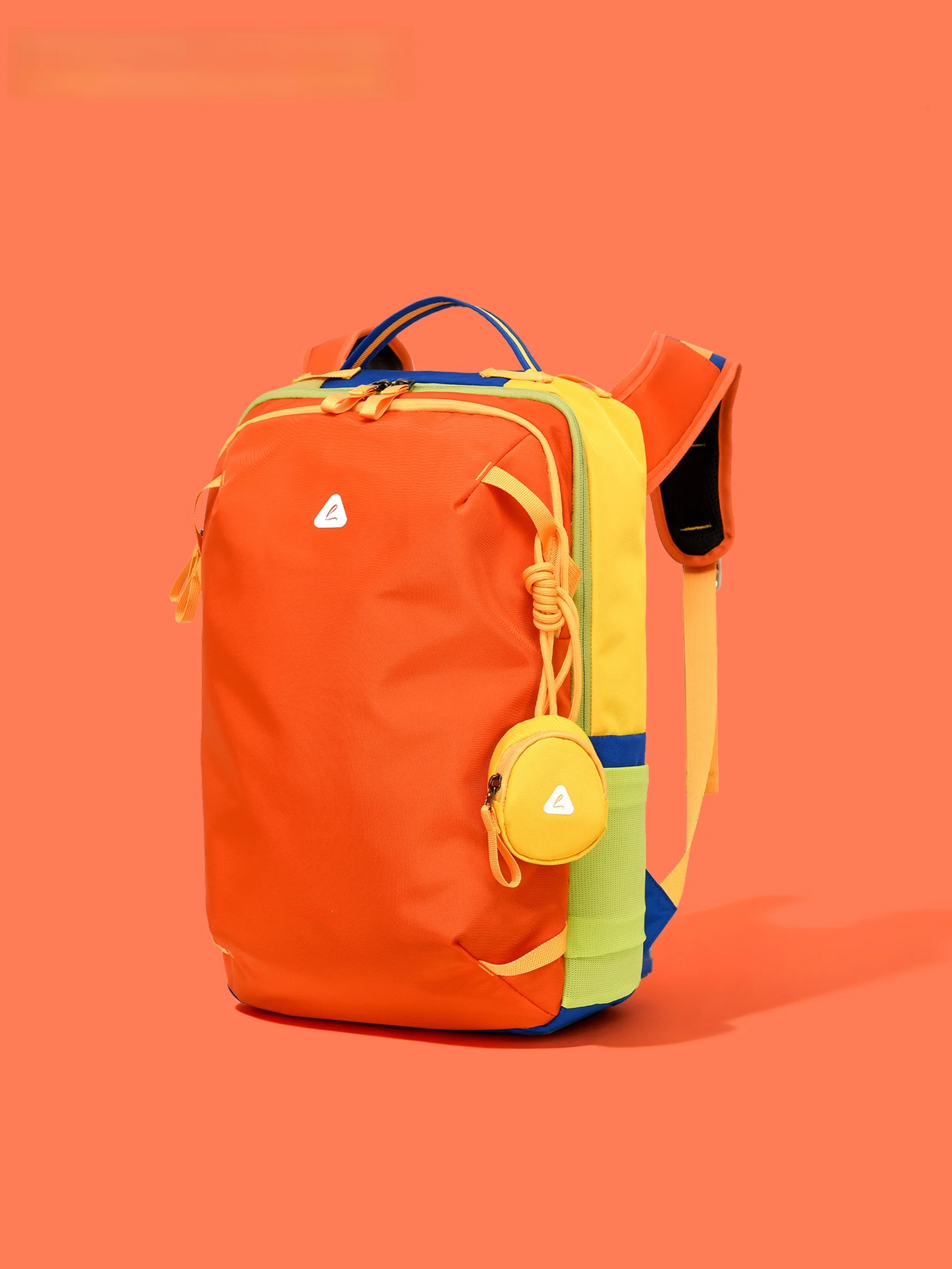 CeionKeust28L Dopaamine Travel Backpack Lightweight Outdoor Unisex Student Color Block Bag Double Shoulder Bag for Hiking And...