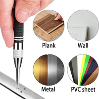 【Today-Only!】Automatic Center Punch 5 Inch&6 Inch  Heavy Duty Spring Loaded Center Punch With Replaceable Tips 2 Packs
