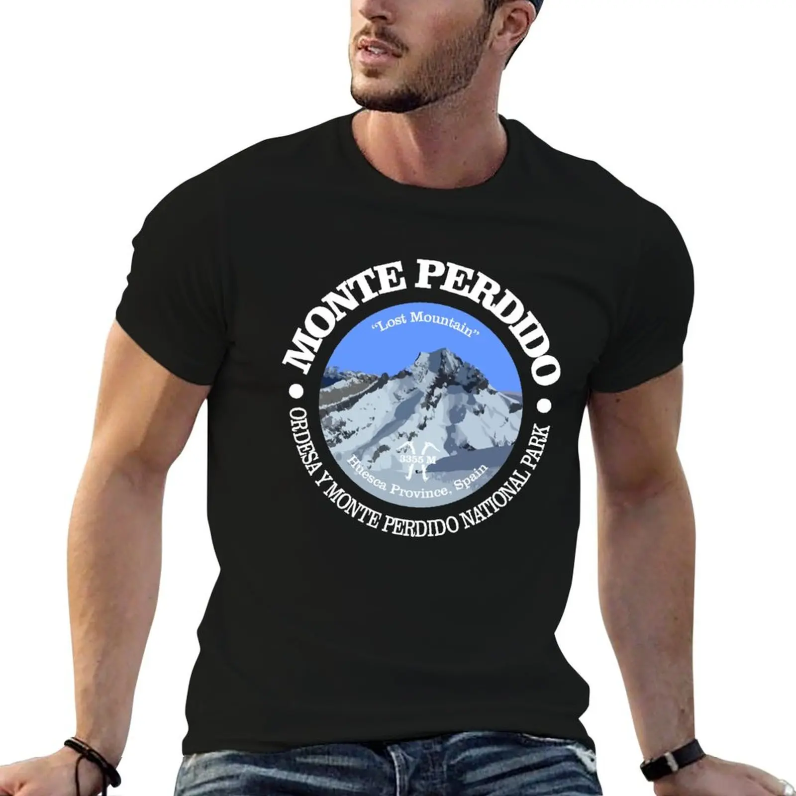 

Monte Perdido (P) T-Shirt t shirt man cotton t shirt man casual cotton t shirts man 100% T-shirt