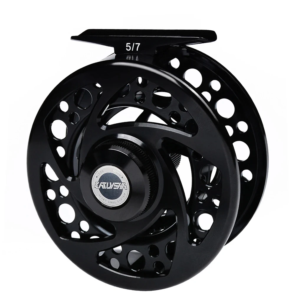 

PROBEROS Fishing Reel 5/7-7/9-9/10 WT Fly Fishing Wheel Aluminum Lightweight Fly Reel CNC Machine Cut Large Arbor Die Casting