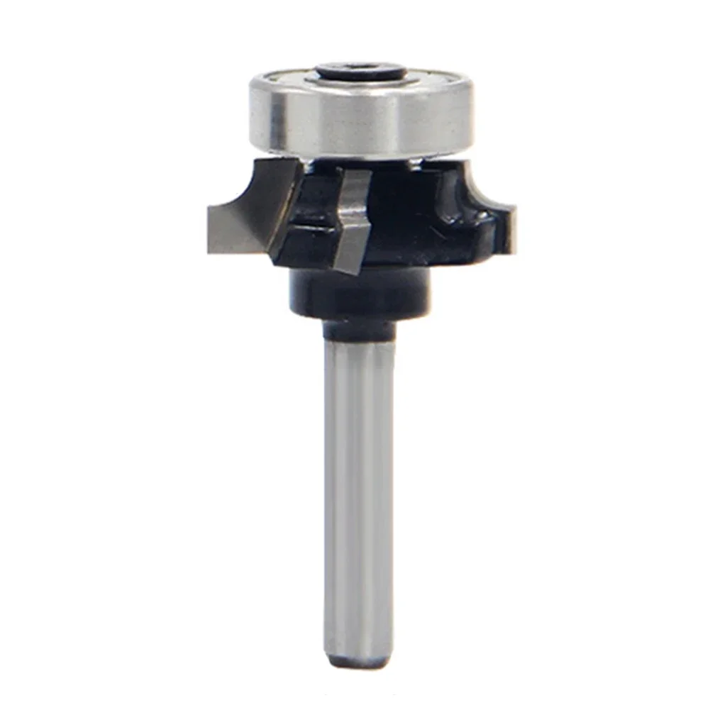 Trimming Cutter Router Bit 4 Flutes Design 45 Steel Material Anti Kickback Build-up Resistant For Milling For Woodworking