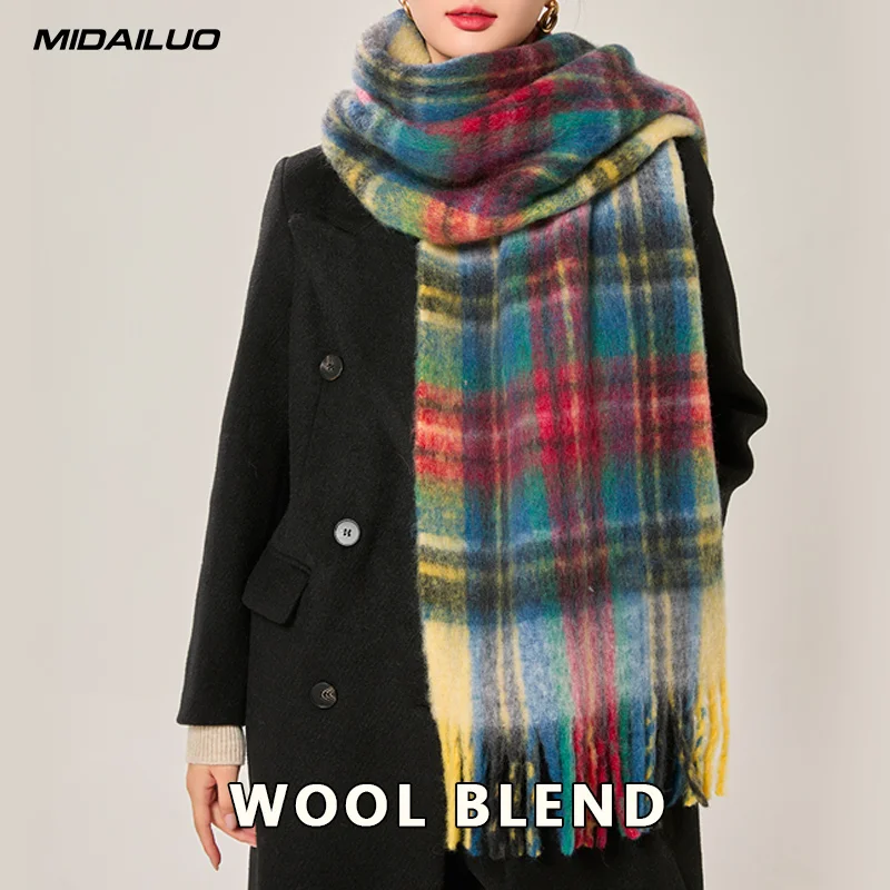 

Ladies' Winter Warm and Windproof Scarf Elegant and Fashionable Multi functional Outdoor Activity and Leisure Dressing