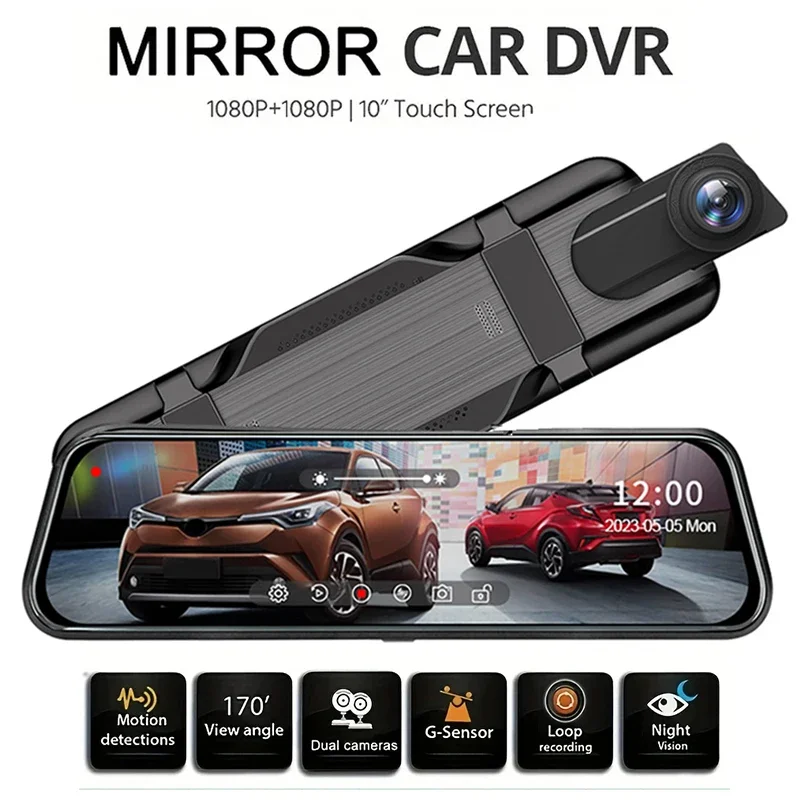 

CAR DVR Dash Cam Mirror RearView Mirror Dash Cam Dual Rear View Mirror Black Box Vehicle Driving Recorder Mirror Dashcam