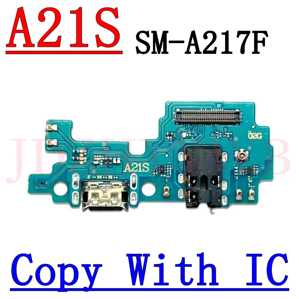 USB Charge Port Jack Dock Connector Charging Board For Samsung Galaxy A21S SM-A217F A217N Motherboard Main Flex Cable