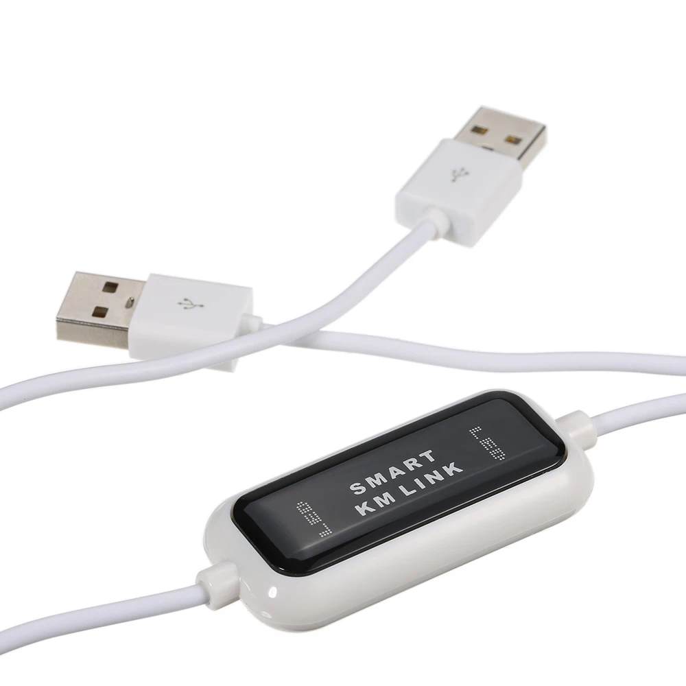 USB 2.0 Smart KM Link PC To PC Keyboard Mouse Share Sync Data Link Connection USB Extension Cable Data File Transfer USB Switch