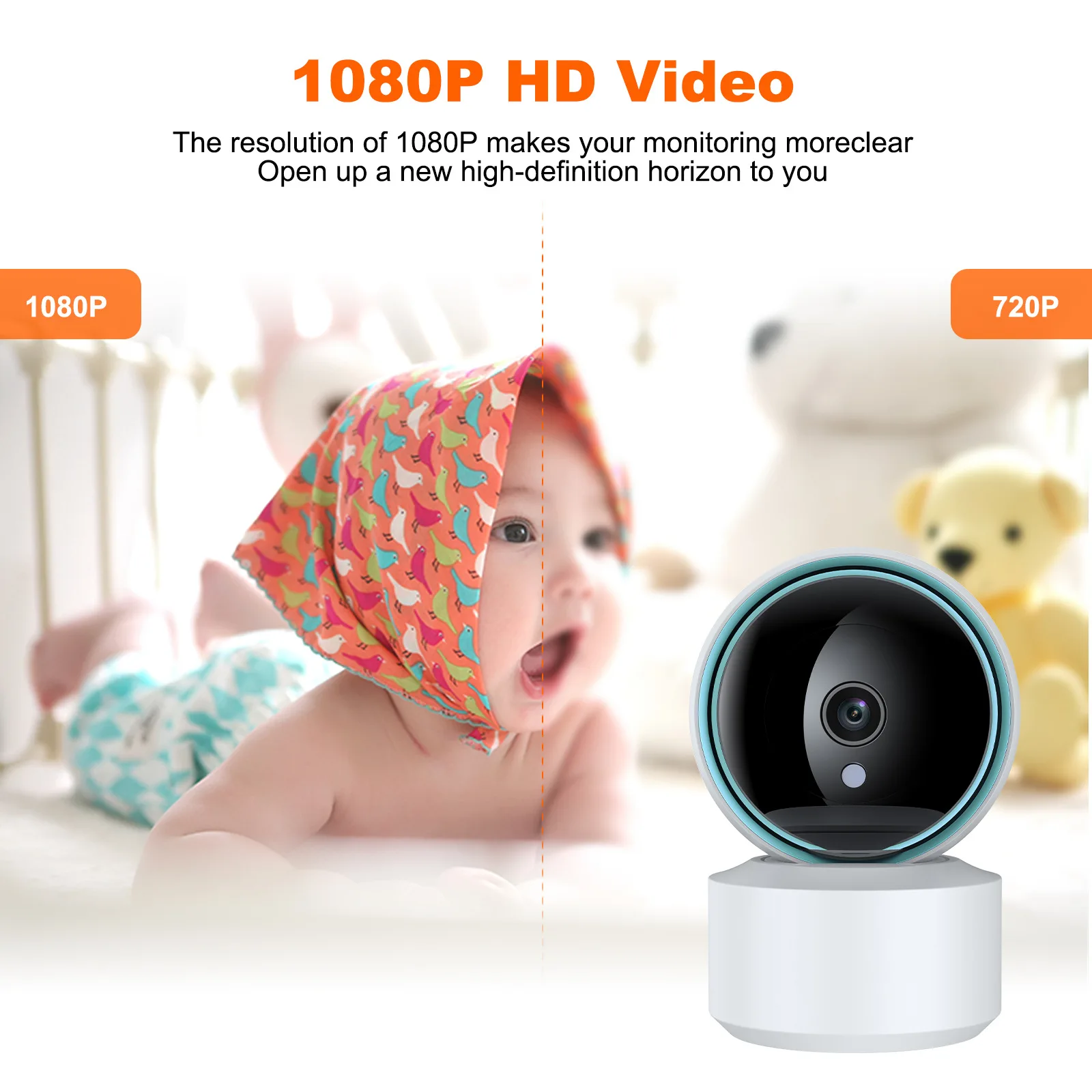 3MP 1296P Tuya APP Full Color Wireless PTZ IP Dome Camera AI Humanoid Detection Home Security CCTV Intercom Baby Monitor