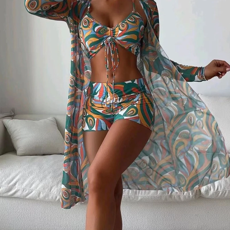 Conjuntos tankini de duas peças para mulheres, maiôs separados, roupas de banho femininas, roupas esportivas, roupas de banho para meninas, roupa de banho, Q798, novo, 2024