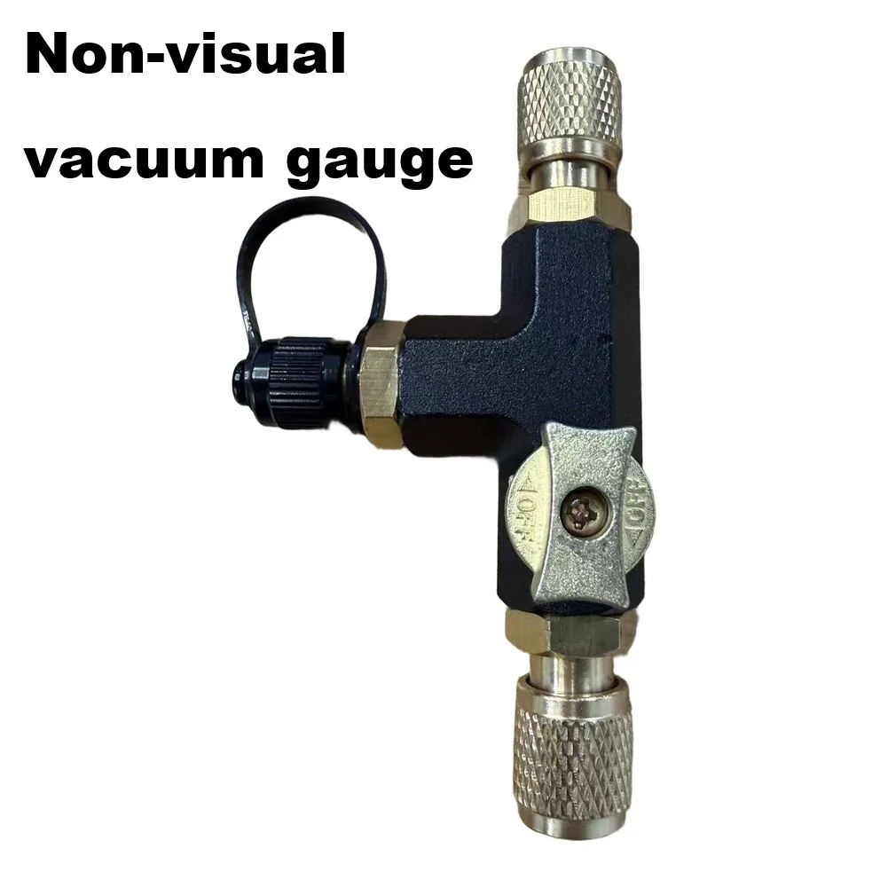 Valve Core Removal Tool 3 Way Vacuum Gauge Manifold For R22 For R12 For R32 R410A Refrigerant AC System Leak Testing All Copper