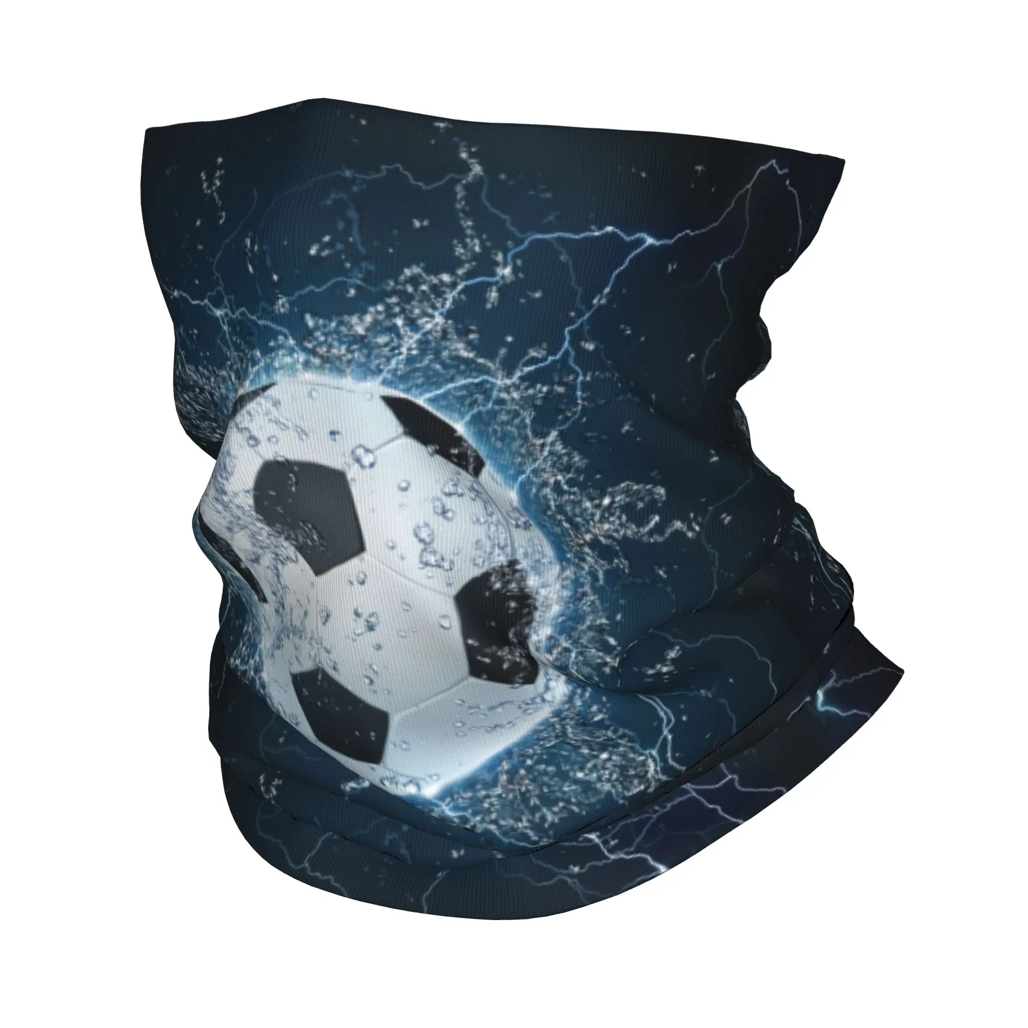 Soccer Ball Bandana Neck Cover Printed Football Sports Wrap Scarf Multi-use Balaclava Hiking Unisex Adult Washable