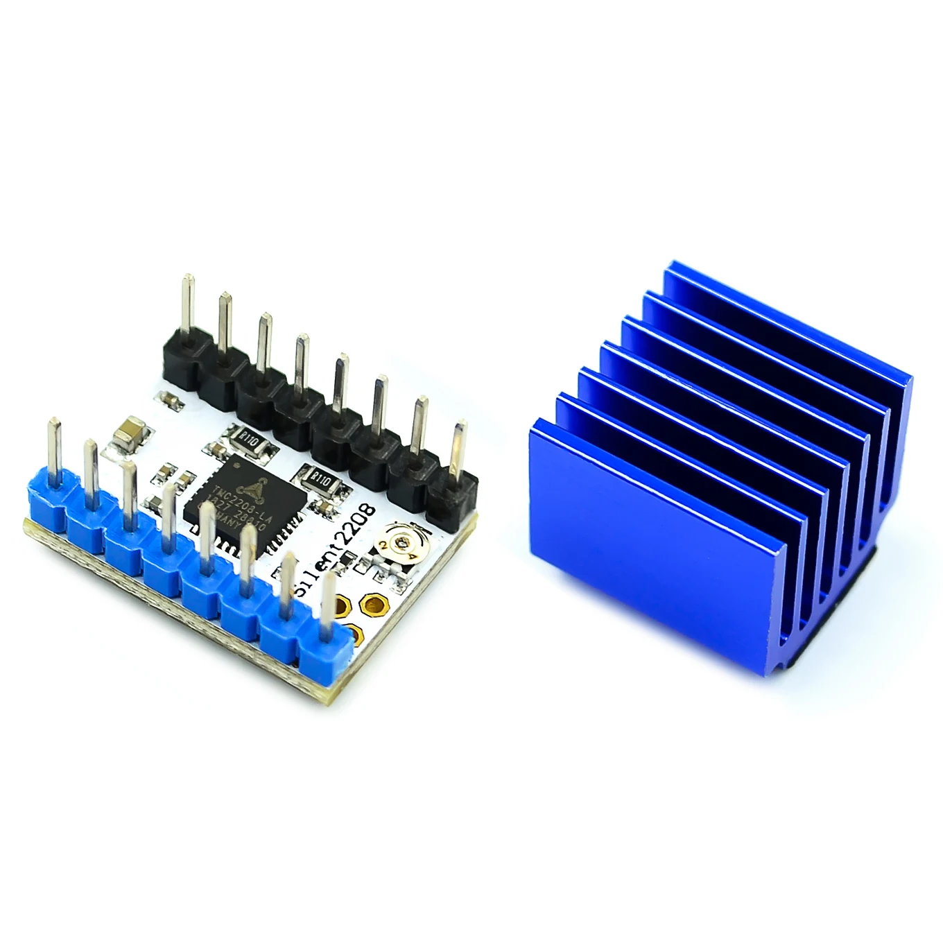 3D Printer TMC2208 Stepper Motor Driver V1.2 Stepper Driver Module with Heat Sink Screwdriver for 3D Printer Controller