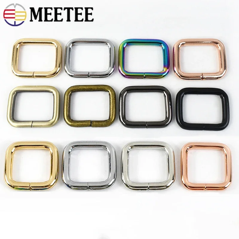 10-50Pcs 25mm D Ring Metal Buckle Dog Collar Bag Strap Rectangle Connector Clasp Loop Webing Belt Clip Hook Hardware Accessories