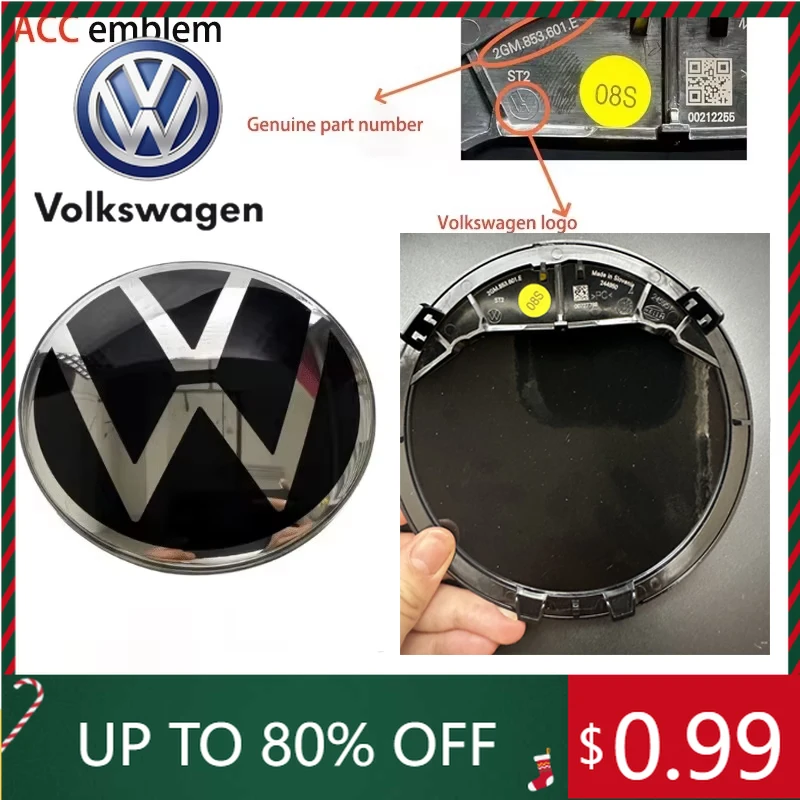 

Внутренние наклейки ACC, передняя решетка автомобиля, крышка для Volkswagen7.5/Passat/Polo/T-ROC/Arten/T-CROSS