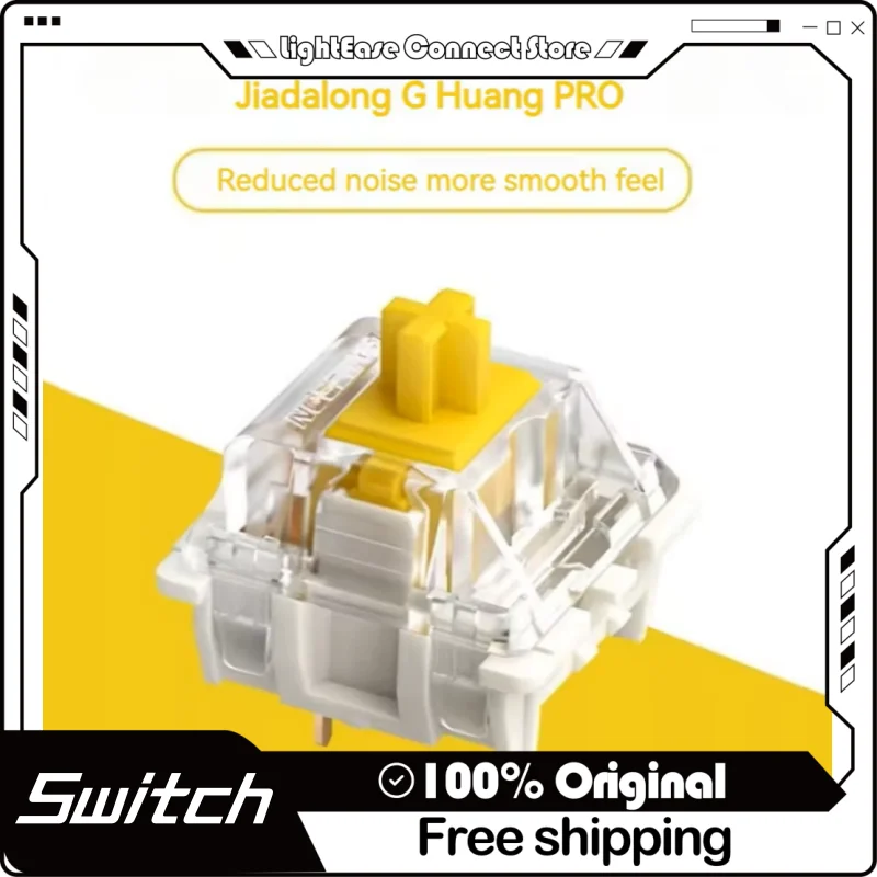 2024 New Original Gateron Cherry Mx Mechanical Keyboard Switch Customized Linear Axis G Yellow Pro G Silver Pro Smd Rgb Switch