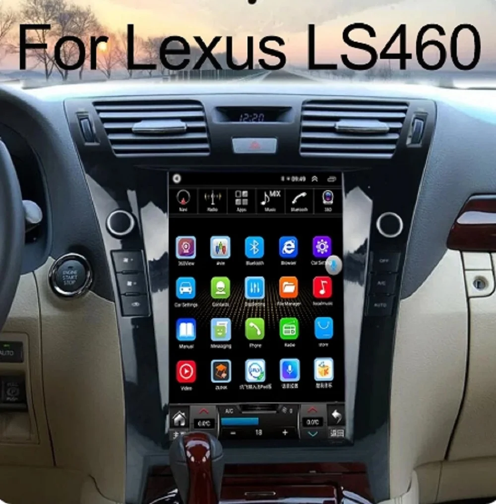 For Lexus LS460 LS600h   Car Multimedia Player Android px6 tesla 8+128G Stereo Audio radio autoradio GPS Head unit