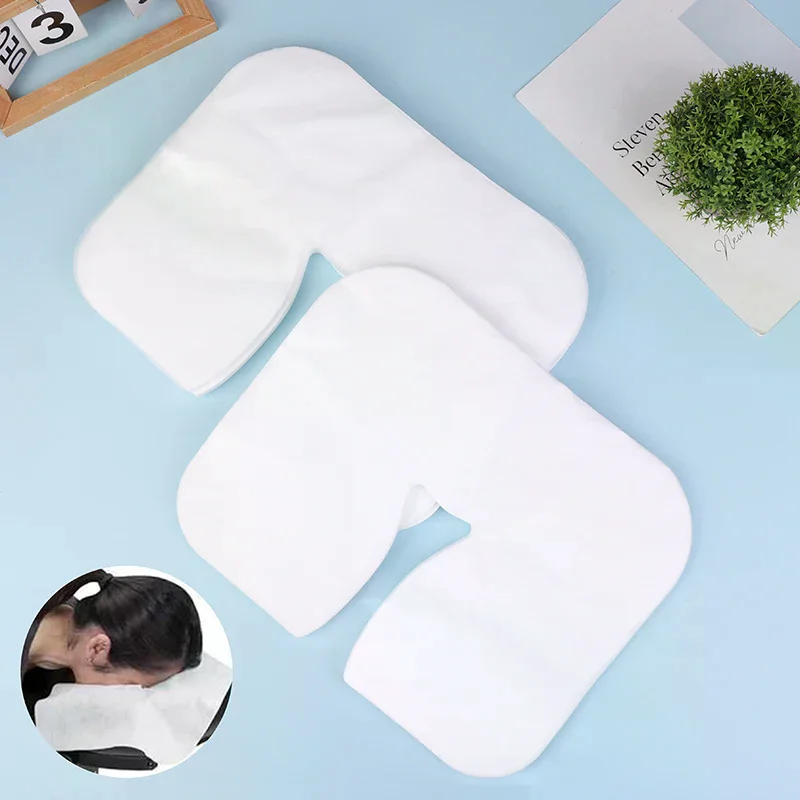 

100/200Pcs SPA Face Massage Pad Beauty Salon Massage Headrest Pad Disposable Cotton Pillow Towel Cover Face Skin Care Tool
