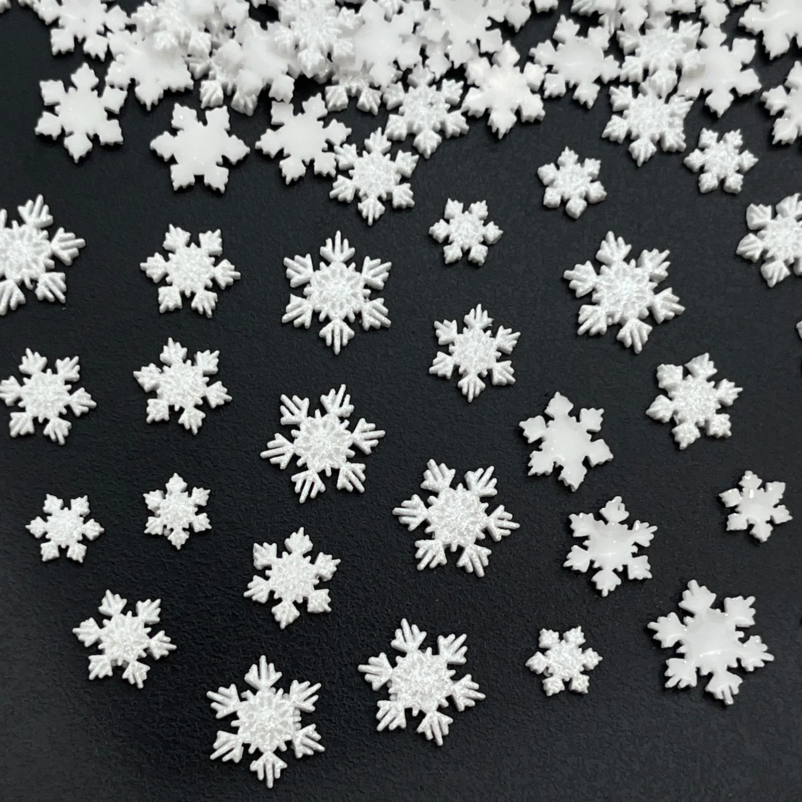 200 قطعة راتينج صغير لطيف صغير أبيض عيد الميلاد الثلج مسمار الفن حجر الراين المسطح DIY بها بنفسك عيد الميلاد سجل القصاصات الحرف #6