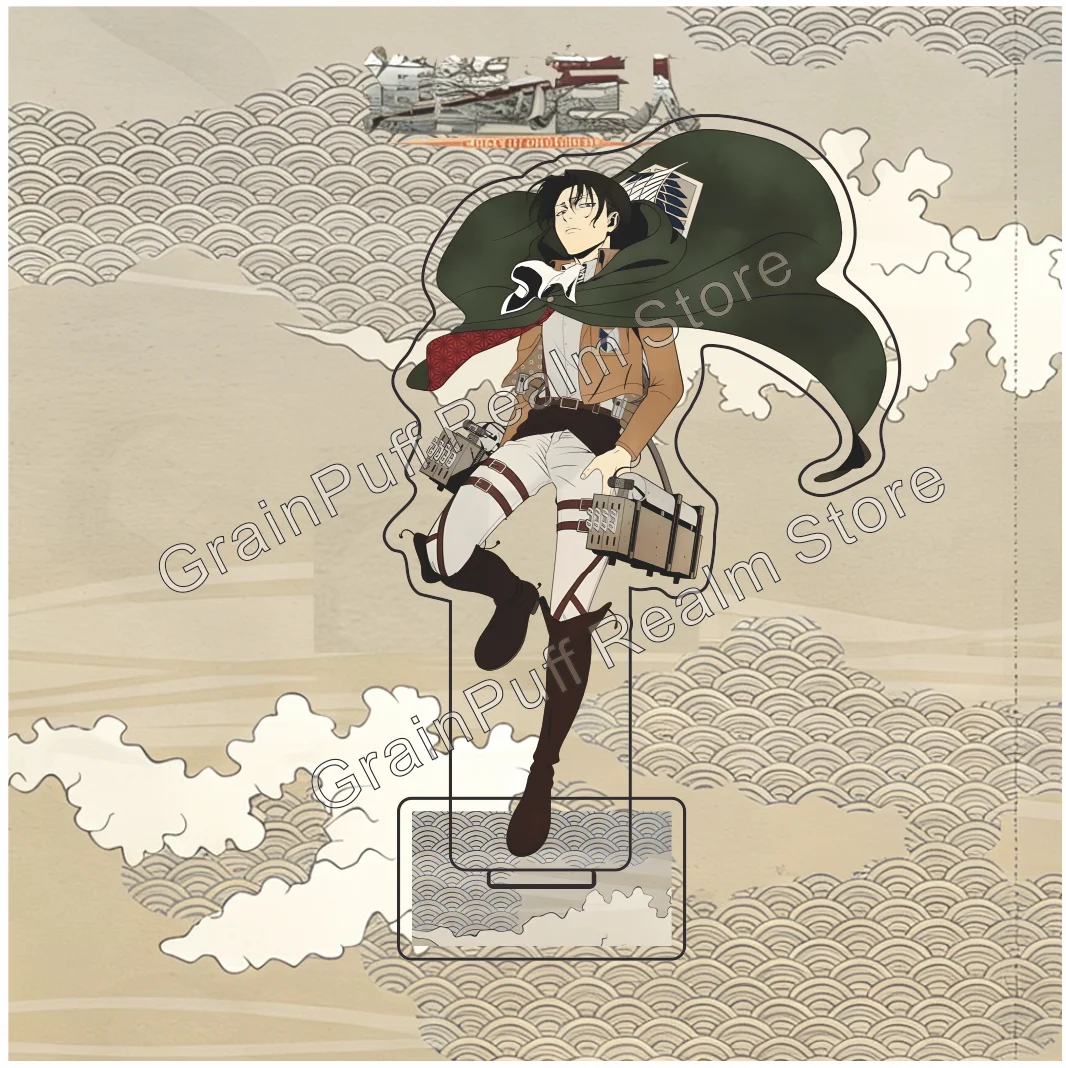 Levi Ackerman Acrylic Standee Holding Violet Bouquet Keychain Attack on Titan Character Merchandise Collectible 2026