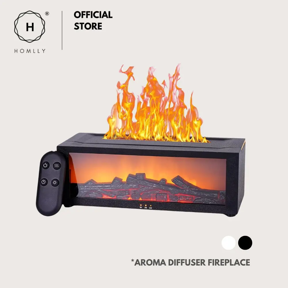 

Homlly 3D Flame Fireplace Ароматический увлажнитель-диффузор с дистанционным управлением (150 мл)