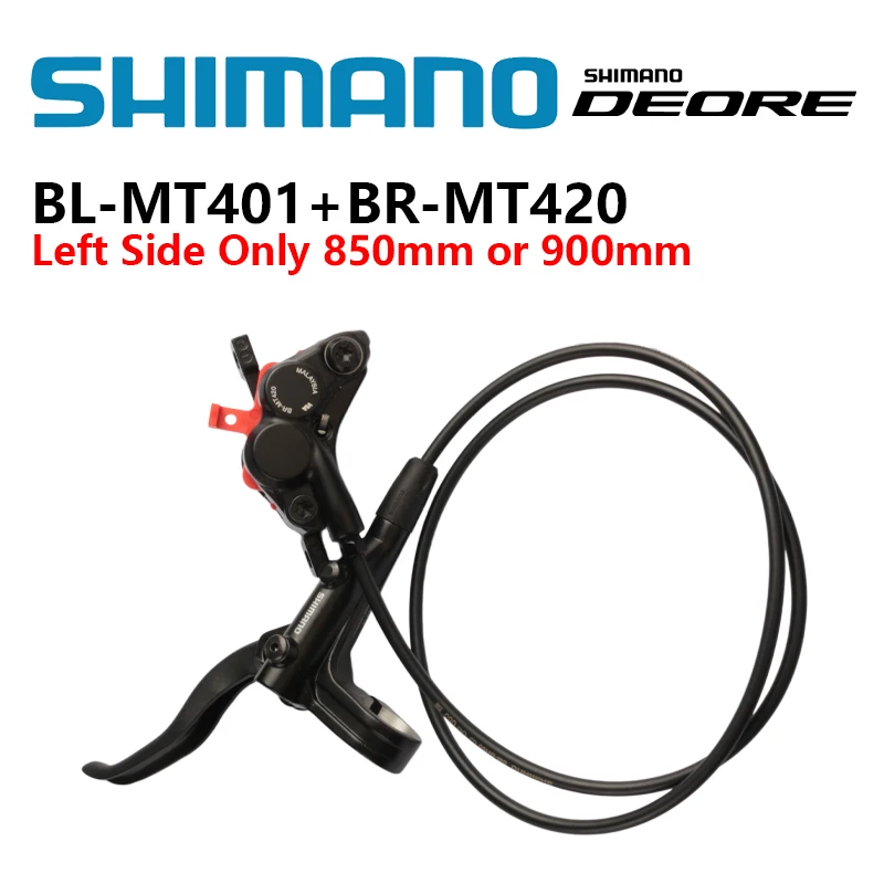 

SHIMANO DEORE MT420 Left Side Hydraulic Disc Brake BL-MT401 Left Brake Lever BR-MT420 850mm/900mm 4 Pistons For MTB Original