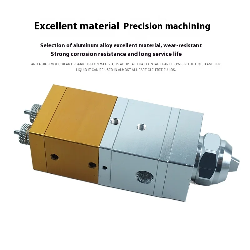 

Двухкомпонентный прецизионный дозирующий клапан, двухцилиндровый силиконовый AB, машина для наполнения клеем, промышленное оборудование