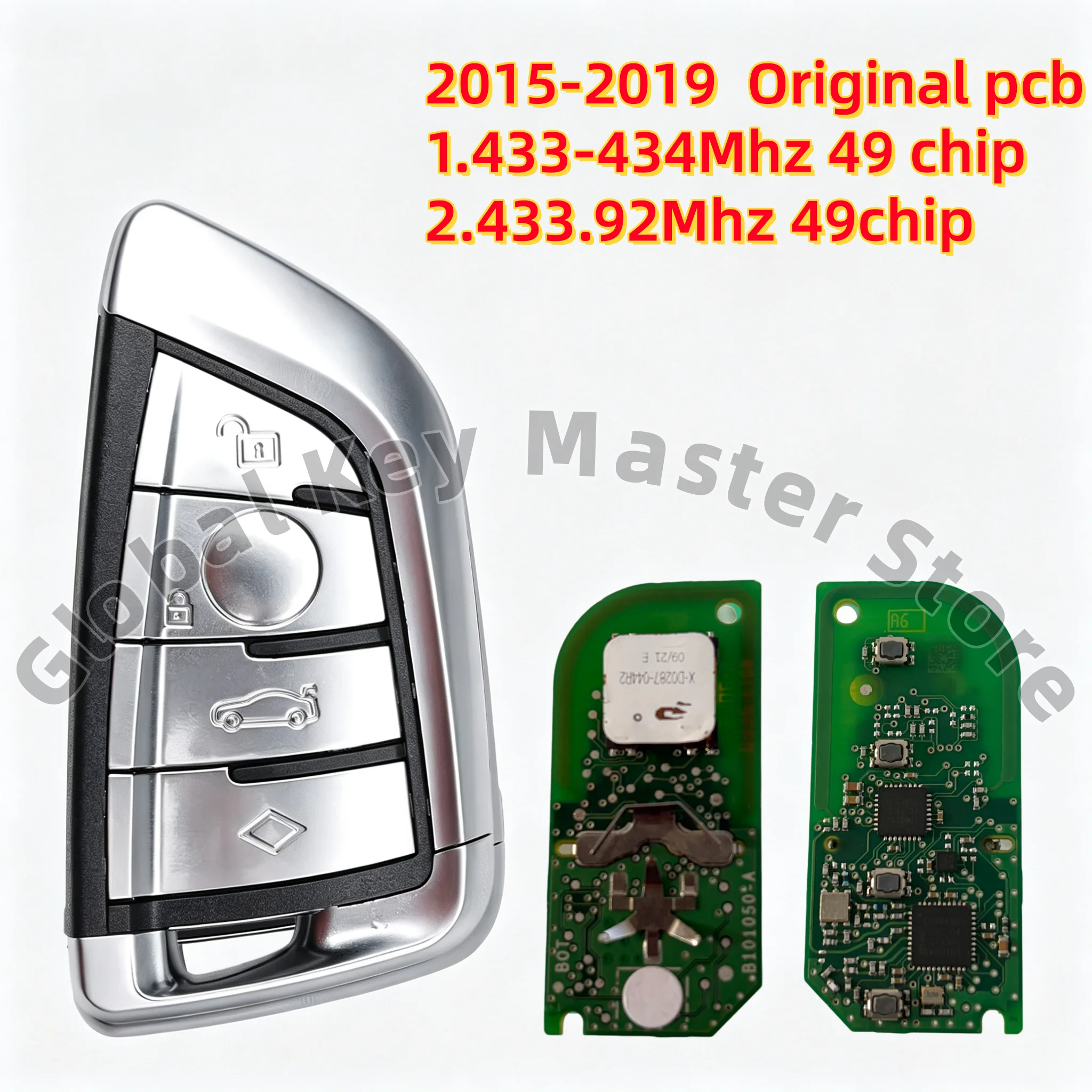 Suitable for B-M-W g Series after 2019, Compatible with 3/5/7/X1/X3/X5 Series Smart Keys, Replacement and Upgrade to 433-434Mhz/433.92Mhz