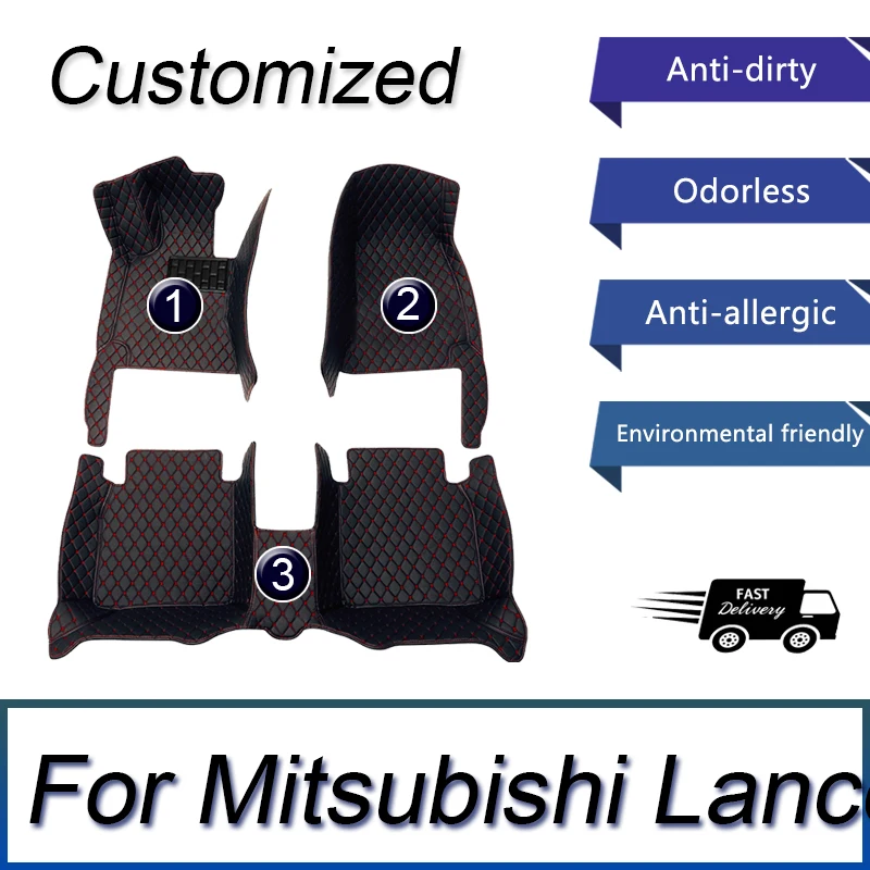 

Car Mats For Mitsubishi Lancer Evolution IX RS GSR 2006~2007 Waterproof Carpet Car Floor Mat Alfombrillas Coche Car Accessories