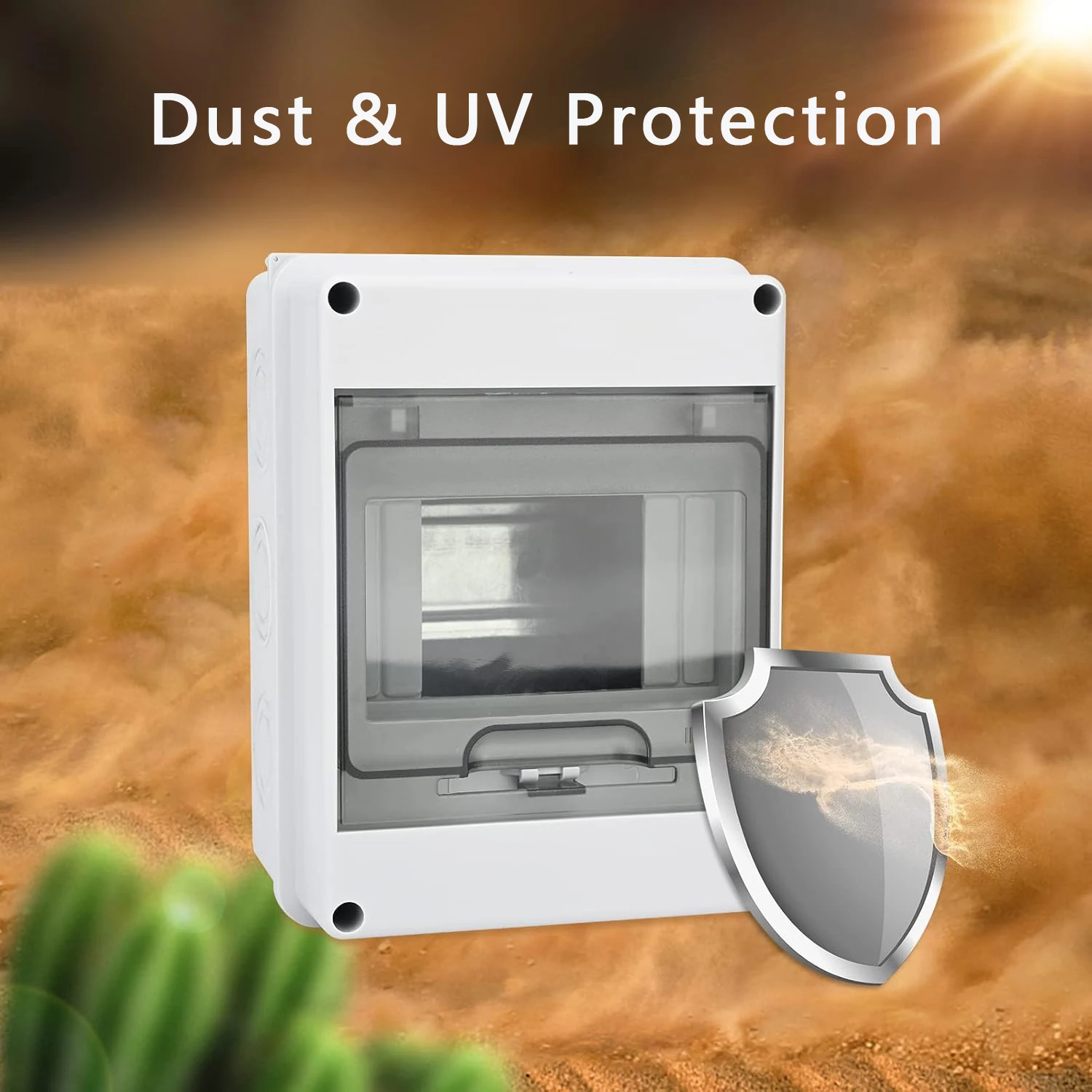 Scatola di distribuzione elettrica impermeabile IP65 serie HT 5/8/12/15/18/24 vie Interruttore automatico PC Scatola di giunzione di alimentazione MCB in plastica ABS