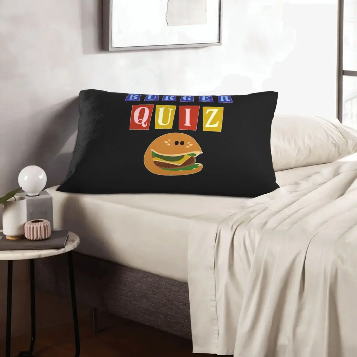 

Burger Quizz, новый логотип, прямоугольная наволочка, чехол для подушки, декор для спальни, кровати, домашний комфорт, декоративная подушка