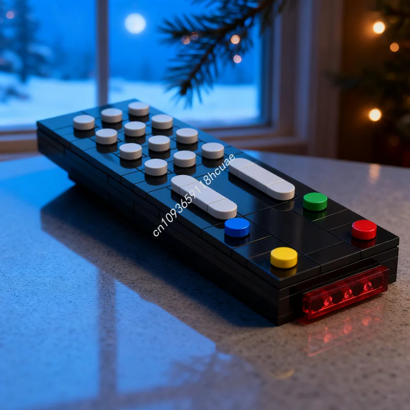 

87 шт. MOC ТВ с дистанционным управлением, модель строительных блоков, строительные DIY, креативные рождественские подарки, идея, игрушки, образовательный кирпич, день рождения