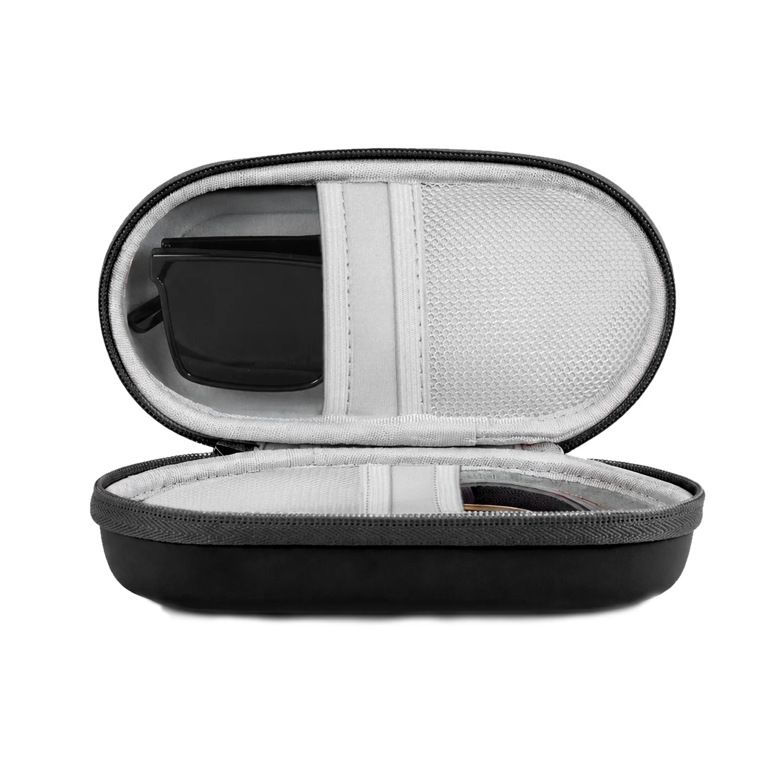 Hard Shell Double Glasses Case,Portable Dual Sunglasses Cases, Double Eyeglass Travel  Storage Box for Women Men