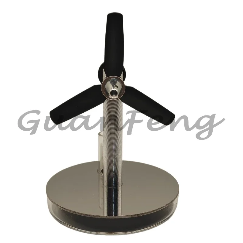 76mm Diameter 100mm Height Manual Stirling Engine Model, Desktop Educational Heat Engine Demonstration Kit