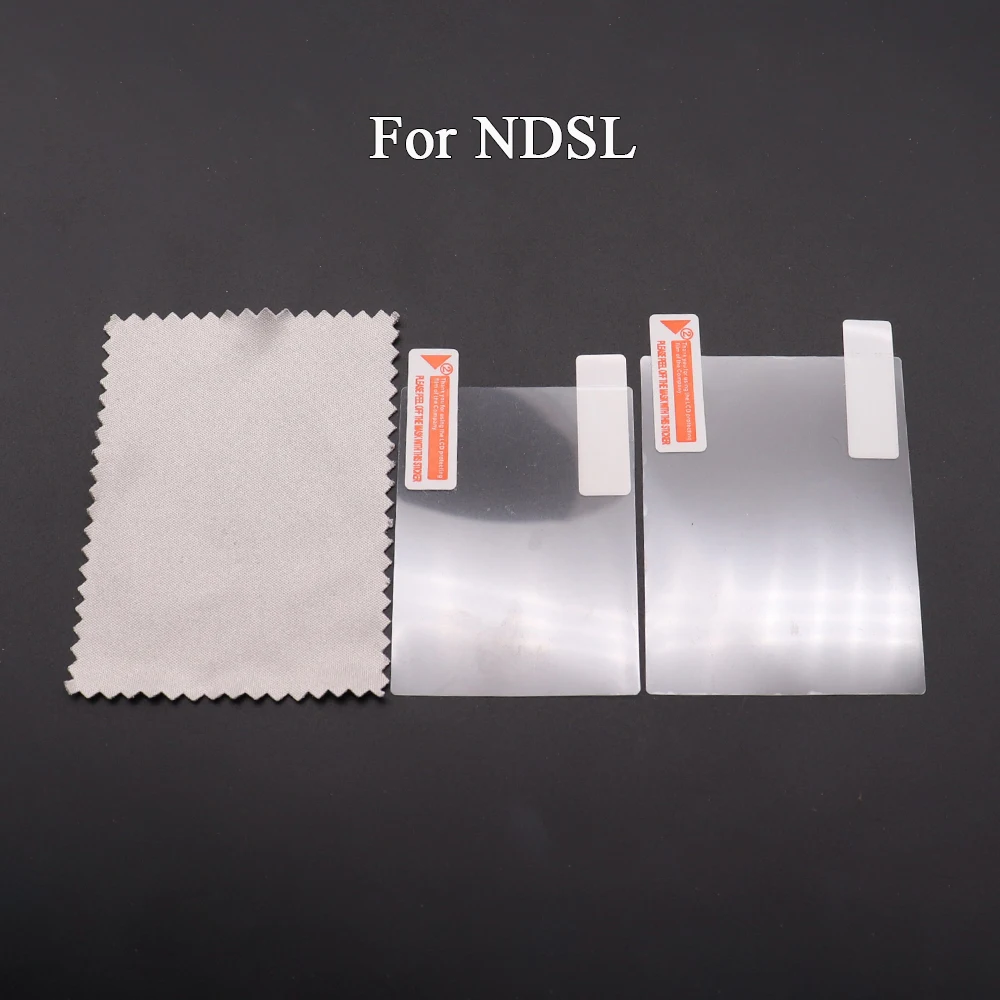 ل NDS NDSL NDSi XL ل 2DS جديد 3DS XL LL LCD شاشة طبقة رقيقة واقية أعلى أسفل واضح حامي غطاء الجلد ل GB GBA GBC