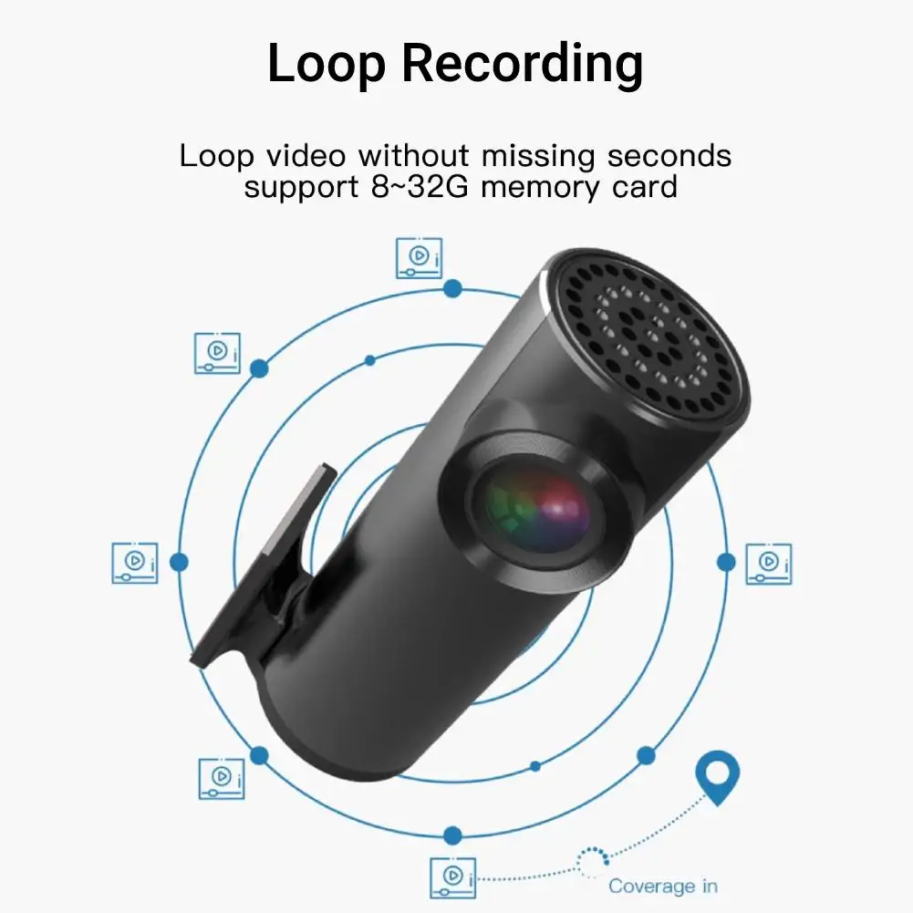 Car Driving Recorder ADAS Android Navigation USB Dash Cam Wide-angle Lens Loop Recording Night  Camcorder