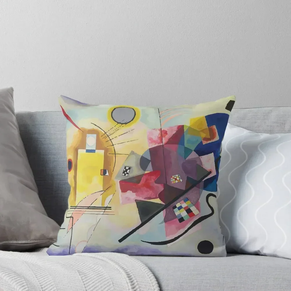 

Wassily Kandinsky Yellow-Red-Blue Throw Pillow Cushion Cover Set Decorative pillowcase Pillowcase Cushion Sofas Covers pillow