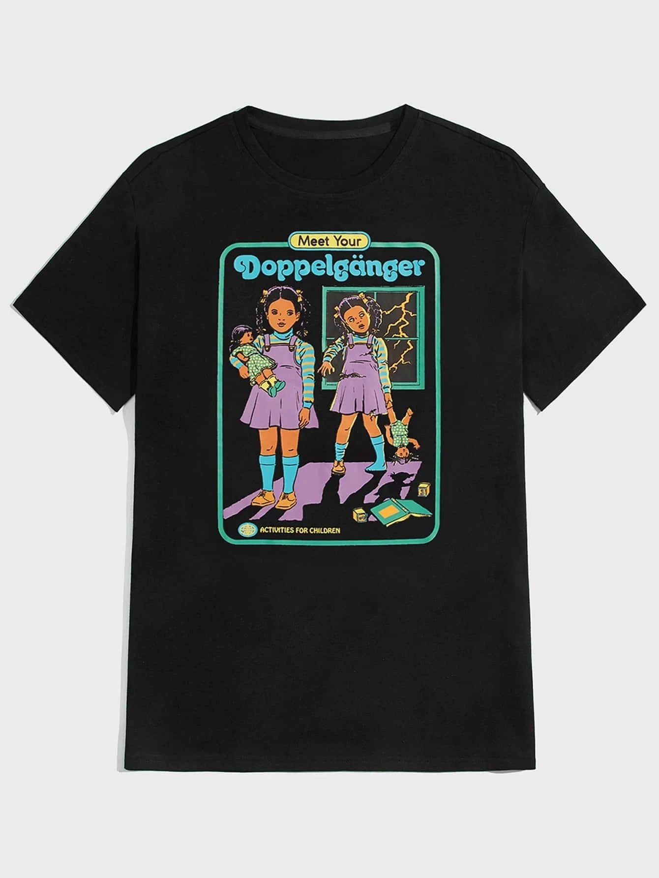 

Футболка хлопковая унисекс с мультяшным принтом, модный топ с коротким рукавом и надписью, Повседневная Уличная одежда, большие размеры 4XL, на лето