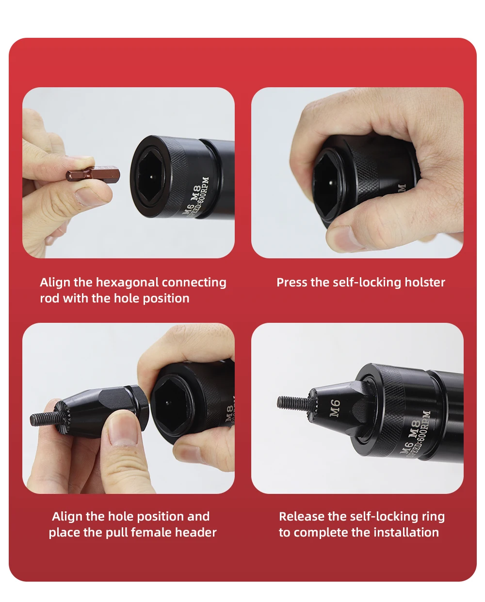 HIFESON Pneumatic Rivet Gun Nuts Riveter Air Rivet Nut Tool Automatic Insert Nut Gun M3 M4 M5 M6 M8 M10 M12 Screws Installation