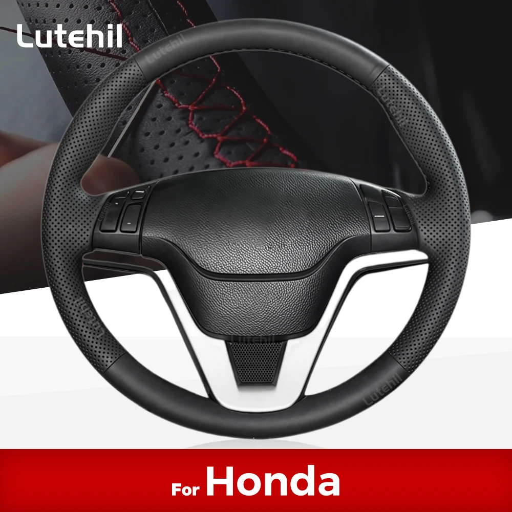 

Чехол на руль автомобиля из искусственной кожи, сшитый вручную, для Honda CRV CR-V 2007-2011, аксессуары для авто